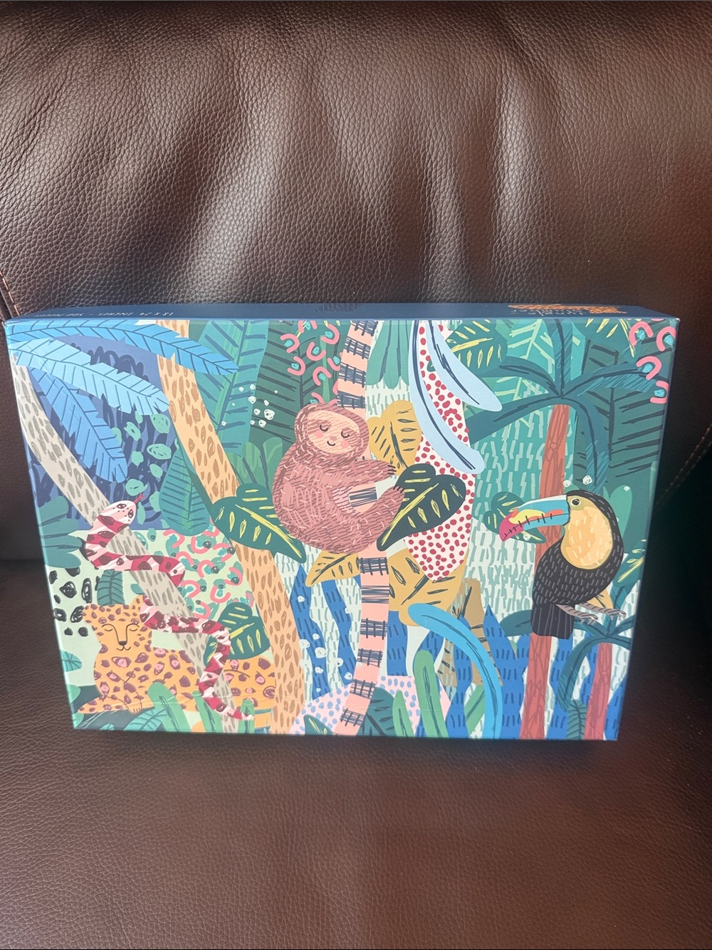 Two bird press. Jungle Slumber jigsaw  Puzzle.  500 pieces.